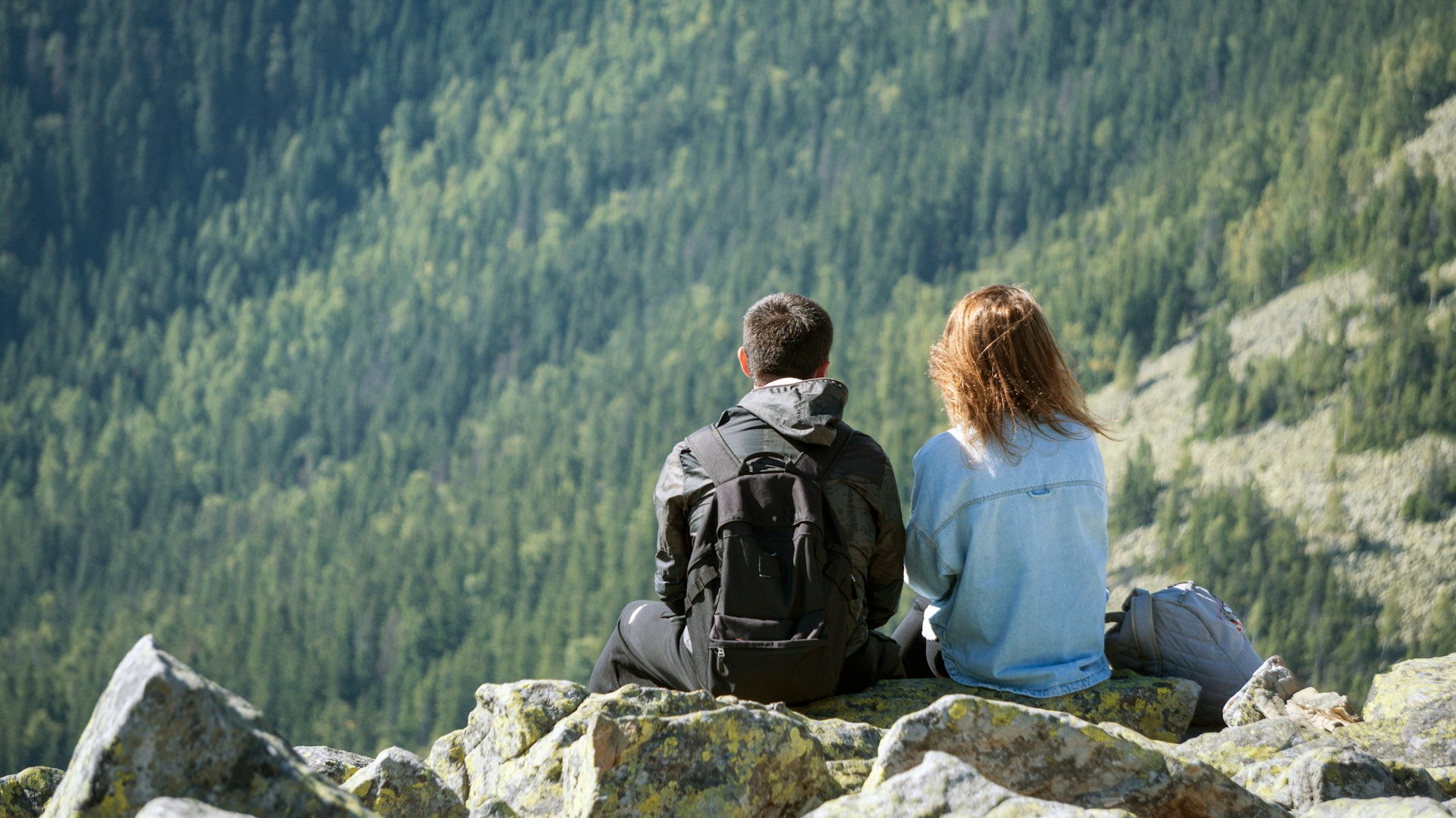 couple in a nature